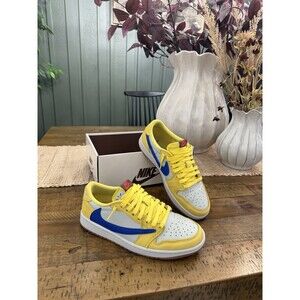 Travis Scott x Air Jordan 1 Low Canary DZ4137-700 GS/WMNS Size 9W/7.5M Rare